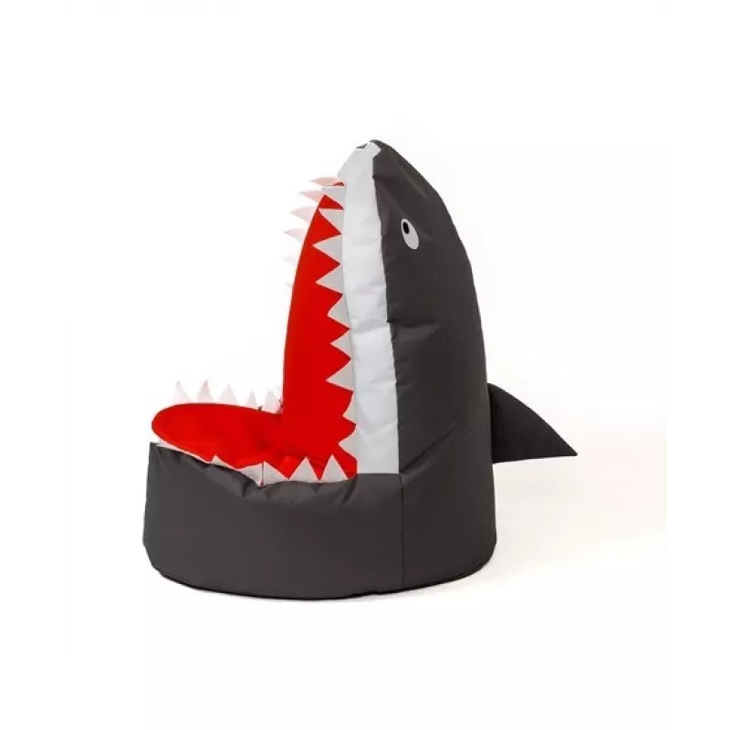 Sako bag pouf Shark Juoda XXL 100 x 60 cm