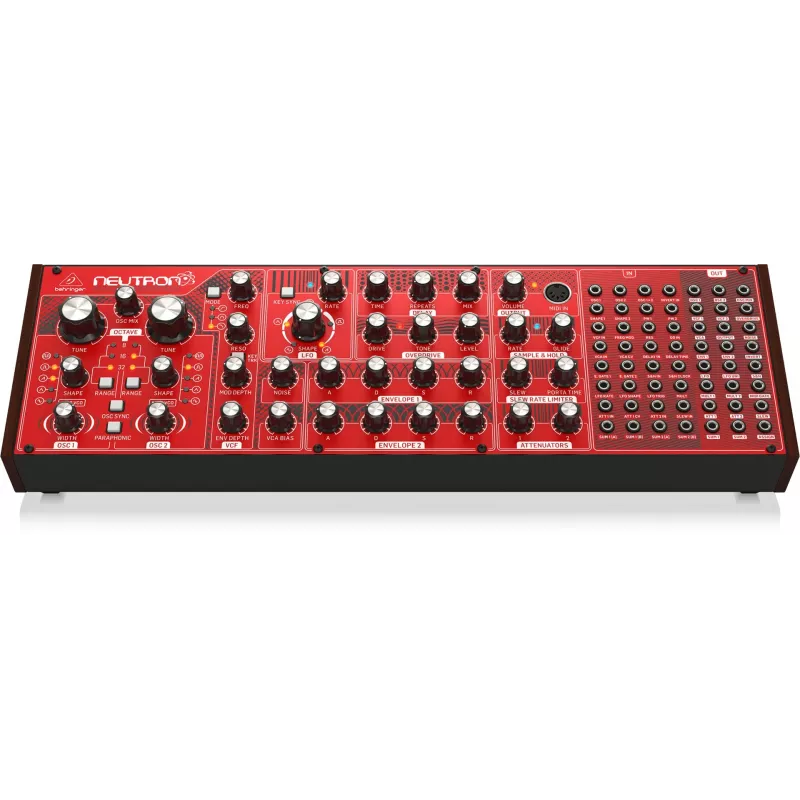 Analoginis sintezatorius Behringer NEUTRON su overdrive ir rotacine garso reguliavimo rankenėle