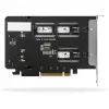 Mobilusis saugojimo stovas RAIDSONIC ToughArmor MB842MP-B — 2 nuimami lizdai M.2 NVMe diskams, PCIe 4.0 x16