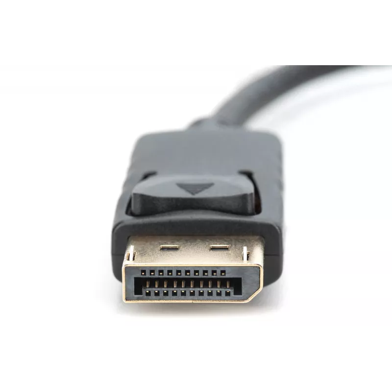DIGITUS Adapter, DisplayPort Stecker - HDMI A Kupplung DisplayPort Standard 1.1a, UL20276 zertifiziert, AWG28 (DB-340400-001-S)