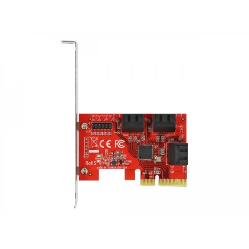 SATA PCI Express x4 kortelė DeLOCK 6 prievadai žemo profilio formos faktorius