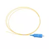 Pigtail SC/UPC PVC vienmodis Extralink G.657.A1 FTTH 900µm 1 m geltonas