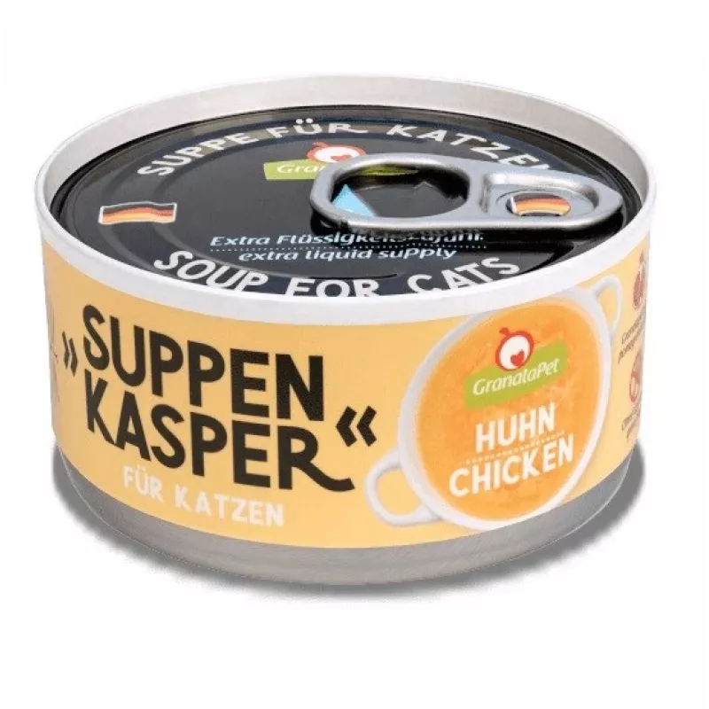 Kačių skanėstai Fox4Pets GRANATAPET Suppenkasper vištienos 70 g — vištienos skonio minkšti mėsingi skanėstai, be grūdų, be glitimo