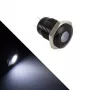 Apšviečiamas vandalams atsparus mygtukas Lamptron LAMP-SW2004-H, juodas polikarbonatas, baltas taškelis