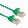 ROLINE DataCenter - komutacinis kabelis - RJ-45 (kištukas) į RJ-45 (kištukas) - 1,5 m - U/FTP - CAT 6a - be halogenų, suformuotas, nesipynantis, vytos gijos - žalias, pantone 3278C (21.15.3334)
