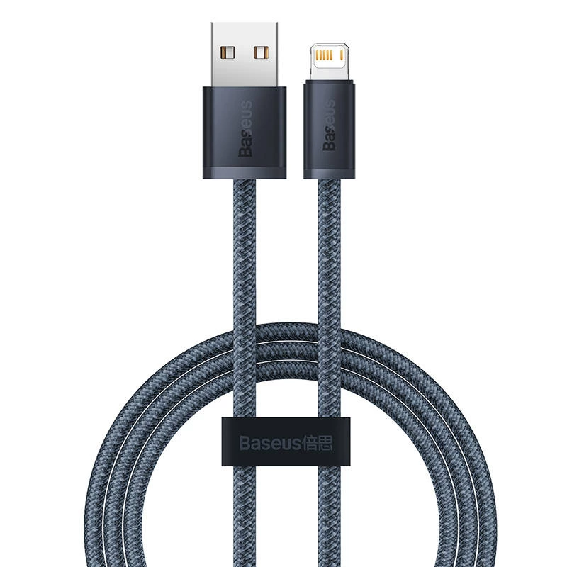 Baseus Dynamic Series laidas USB į Lightning, 2,4A, 1m (pilkas)