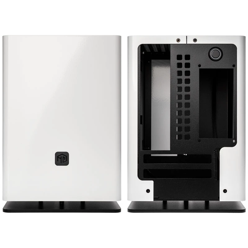 HGC Osmi 3.1 aliuminio Mini-ITX korpusas – baltas