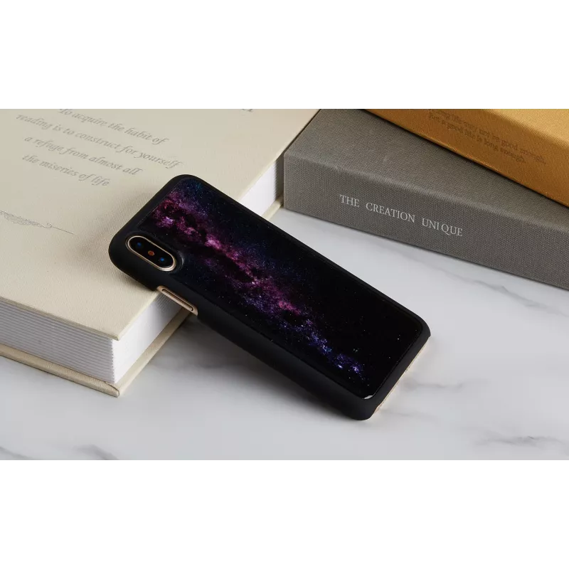 Išmaniojo telefono dėklas iKins, skirtas „iPhone XS“ / „iPhone XS Max“ — Paukščių Tako juoda