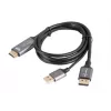 HDMI(M)->DISPLAYPORT(M) LAIDAS 1M 4K JUODAS LANBERG