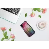 Apsauginis išmaniojo telefono dėklas iKins, skirtas iPhone XS Max — vandens gėlių dizainas, juodas