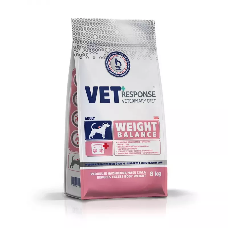 VET RESPONSE Svoris balance - sausas šunų maistas - 8kg