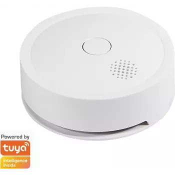 Dūmų detektorius WiFi Smart, Tuya suderinamas, baltas
