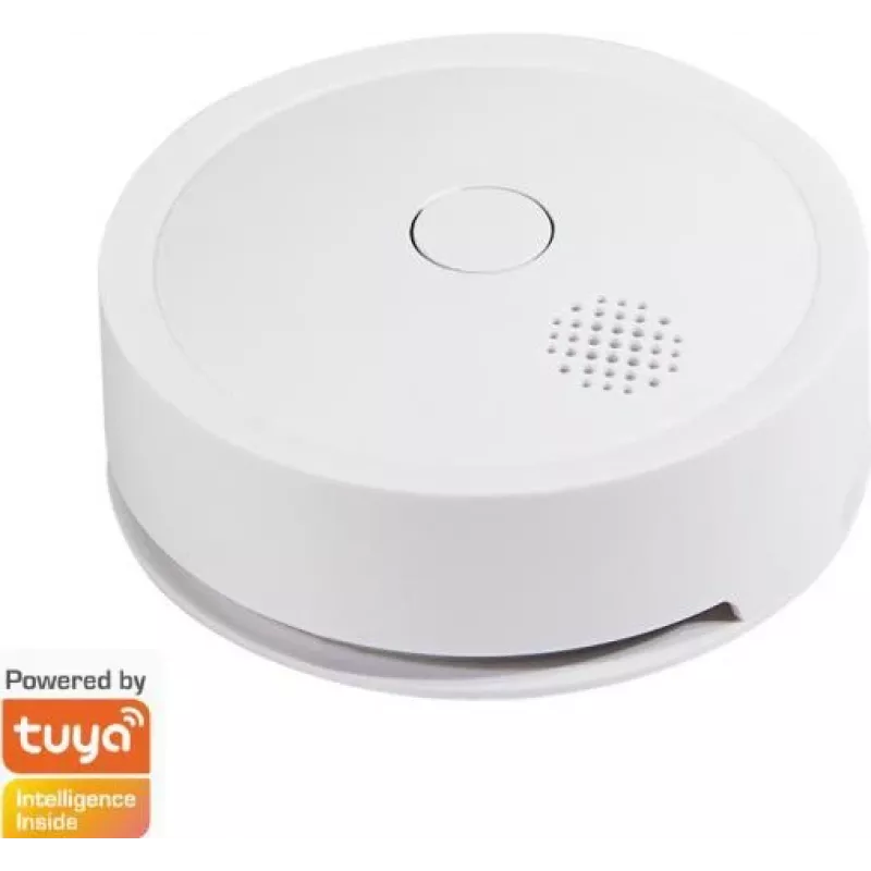 Dūmų detektorius WiFi Smart, Tuya suderinamas, baltas