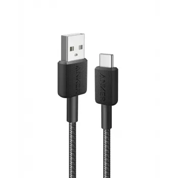 USB laidas Anker 322 0,9 m USB A USB C juodas 0,48 Gbit/s