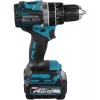 Makita - sukamasis kūjis / gręžtuvas - belaidis - 2 greičiai - griebtuvo raktas 13 mm - 64 N·m - 2 baterijos, įkroviklis komplekte - 40 V