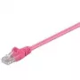 Wentronic Goobay CAT 5e komutacinis kabelis, U/UTP, purpurinis, 2 m - CCA vario mišinys (95226)