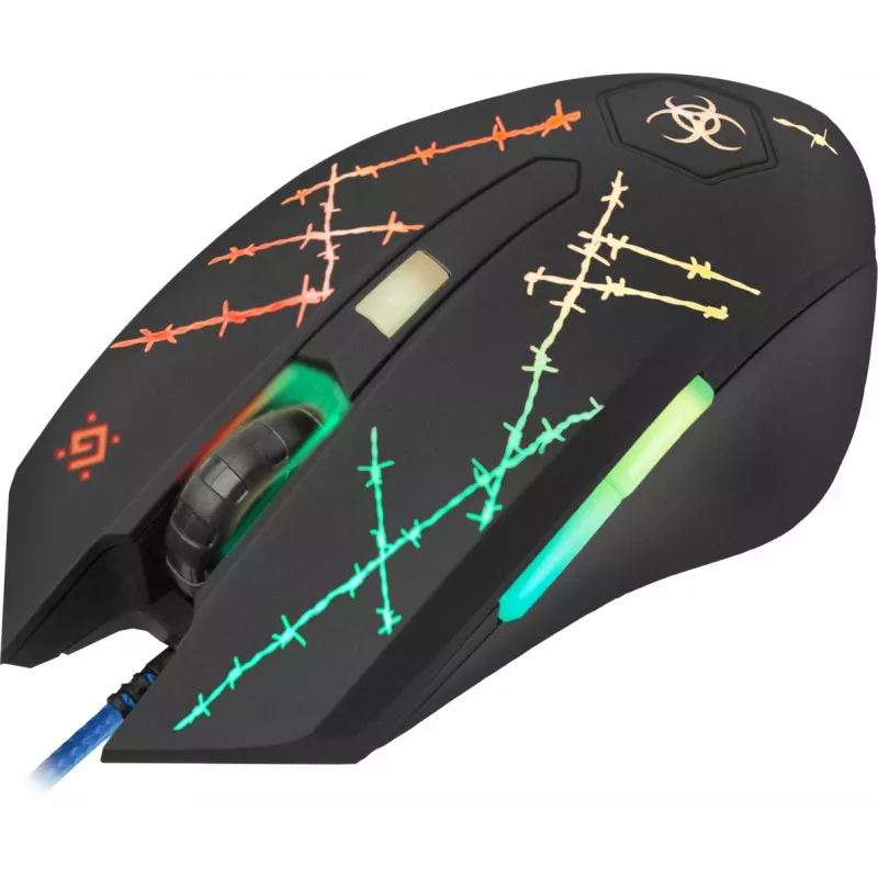 Defender Forced GM-020L pelė žaidimams Ambidextrous USB Type-A Optinė 3200 DPI