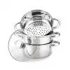 Elektrinis garintuvas Maestro MR-2900-18 1500W vertikalus garinimas, 18 cm puodas, 2 l, nerūdijantis plienas ir stiklas, tinkamas indukcijai