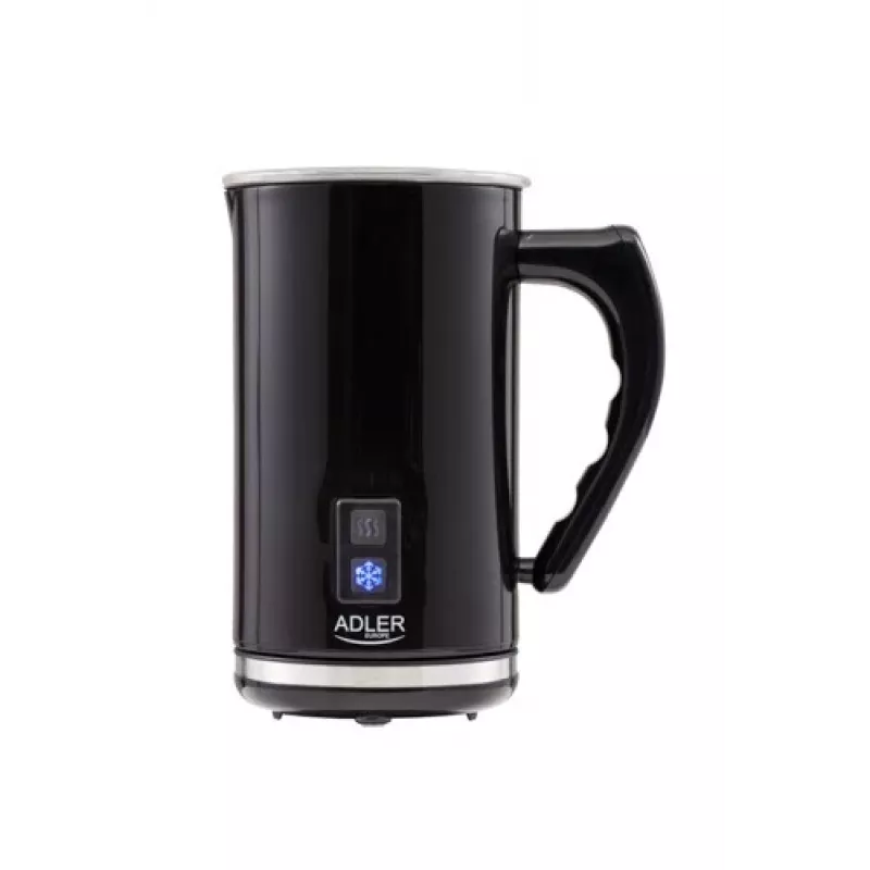 Automatinis pieno putotuvas / šildytuvas Adler AD 4478 — nerūdijančio plieno dubuo, 240 ml talpa, 500 W, karštas ir šaltas