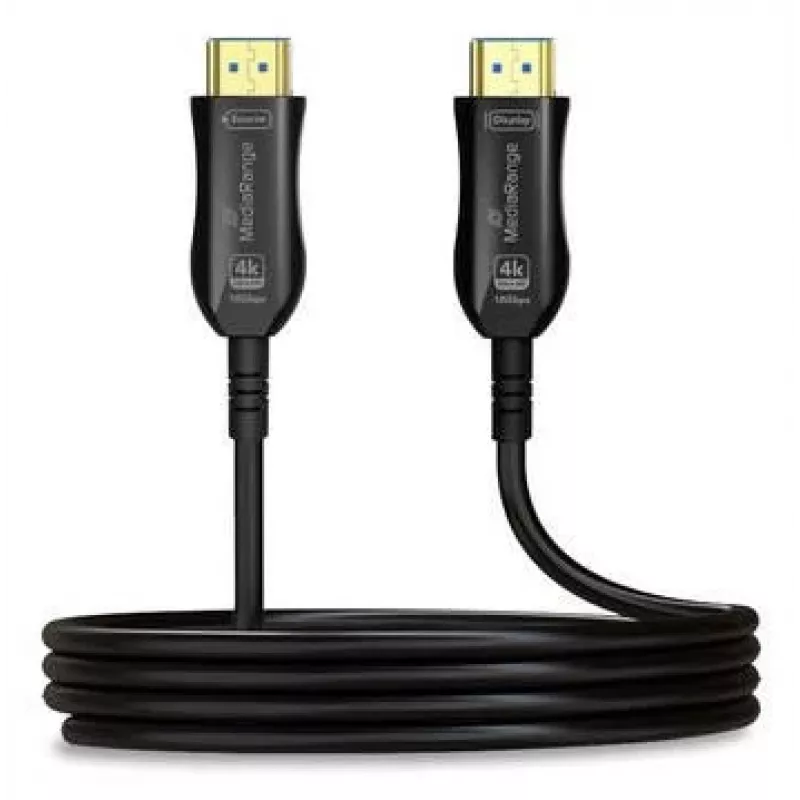 MEDIARANGE HDMI High Speed Ethernet Cable AOC 18Gbit/s 15m - Laidas - Skaitmeninis/vaizdo/garso