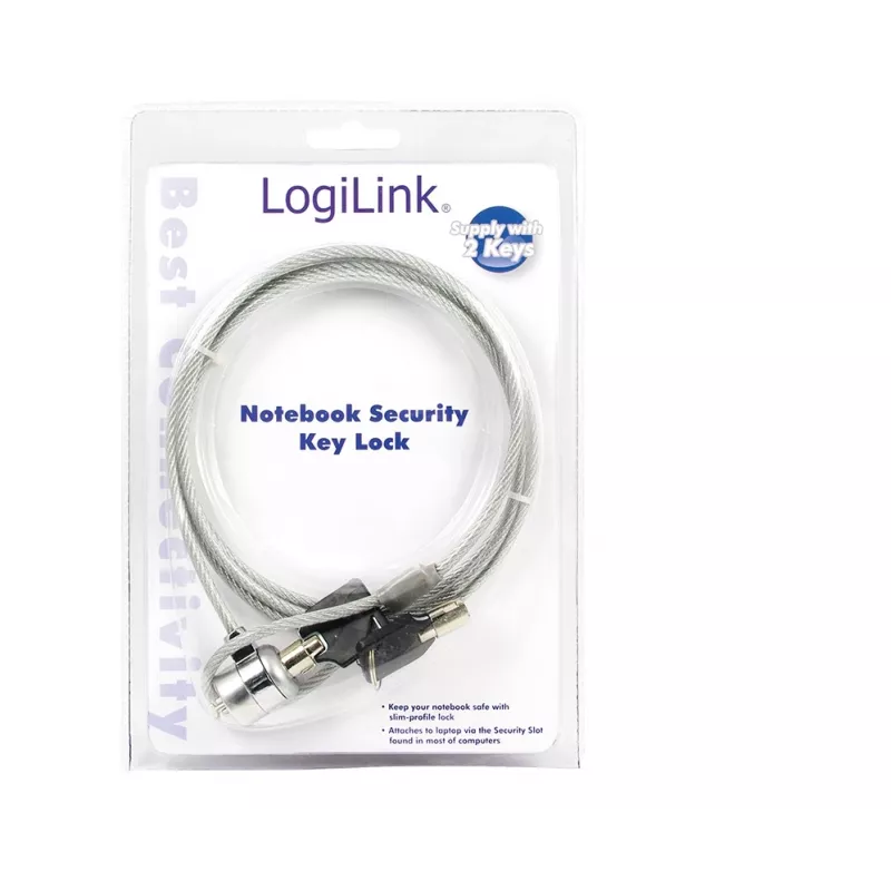 Nešiojamojo kompiuterio apsauginė spyna LogiLink nbs003 1,5 m