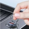 Automobilinis kroviklis usams C38 30W — 1x USB-A + 1x USB-C greitas įkrovimas