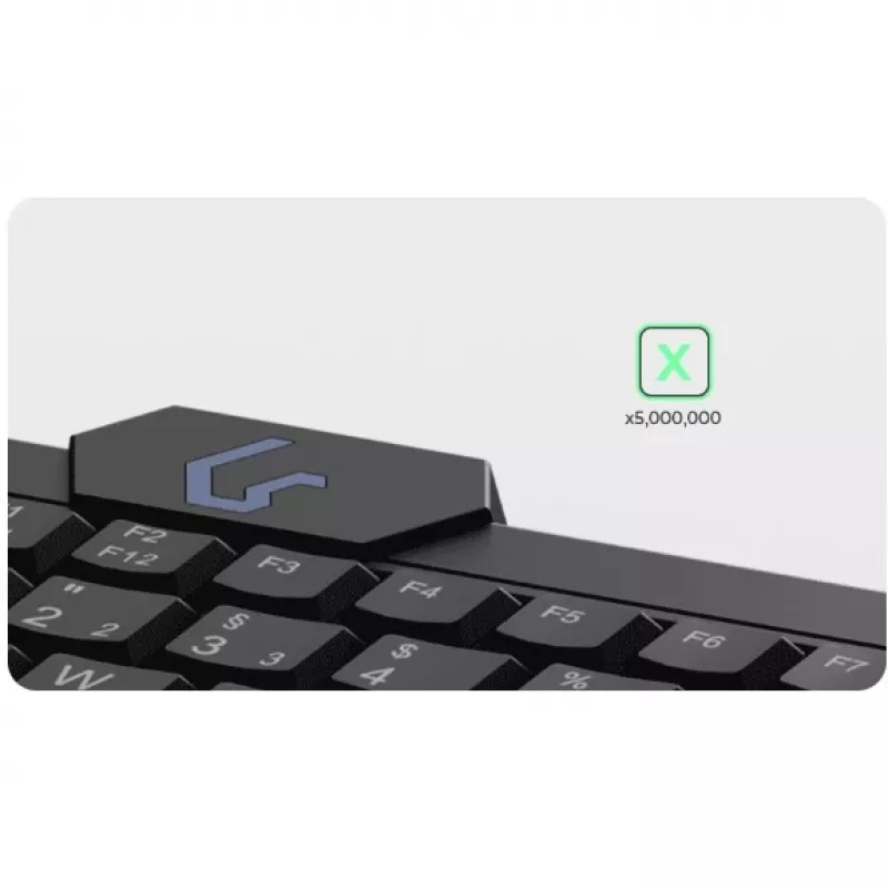 KeySonic KSK-3210ELU (DE) klaviatūra Namams USB QWERTZ Vokiška Juoda