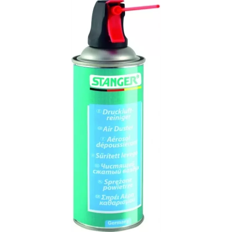 Suslėgto oro dulkių valiklis Stanger Air Duster 400 ml – modelis 55030001, aerozolio balionėlis elektronikai valyti