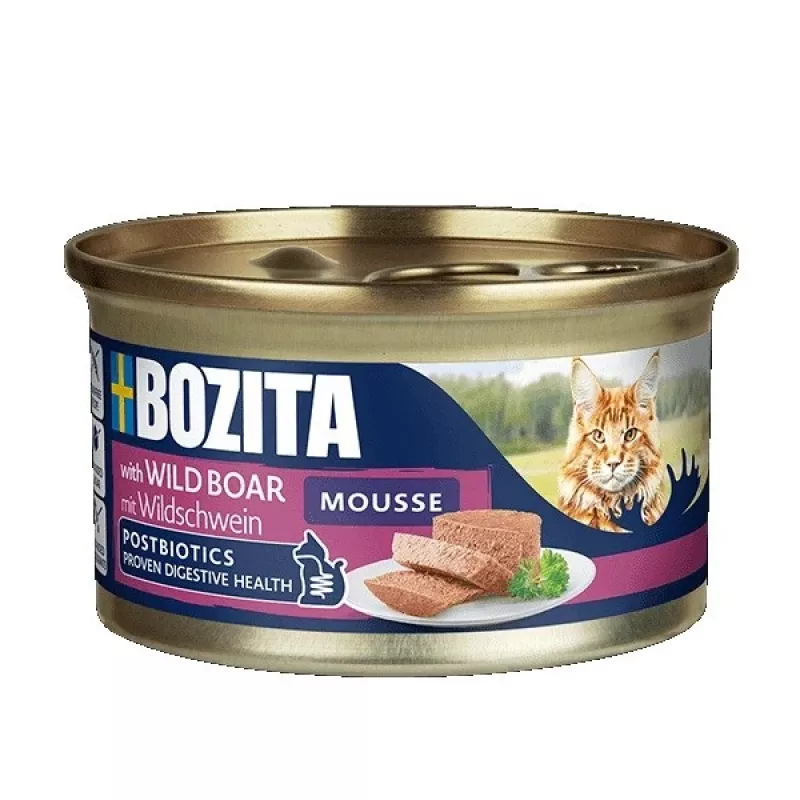 Bozita Mousse suaugusių kačių maistas su šerniena, 85 g