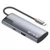 USB-C stotelė Tellur TLL321061 su PD 3.0 100W, HDMI išvestimi ir 3× USB 3.0 prievadais