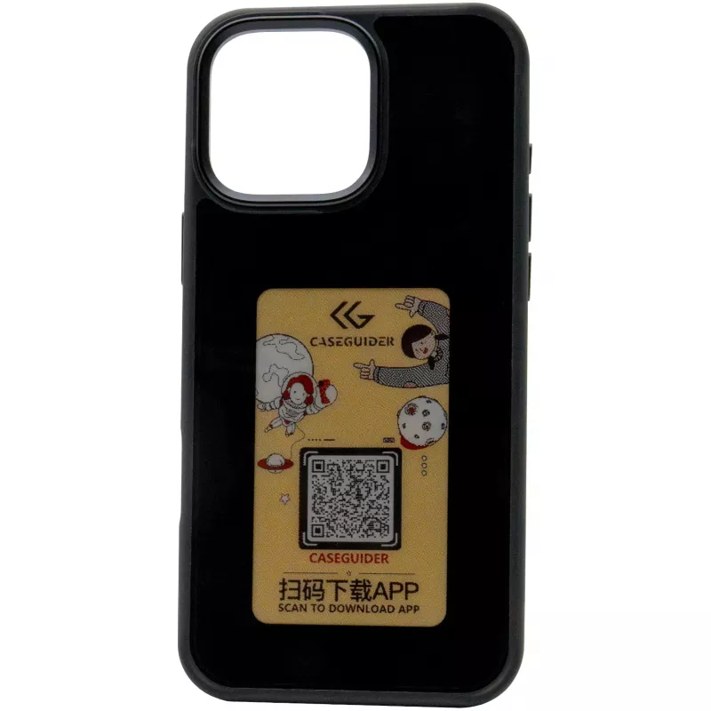 Dėklas RealPower 504405, skirtas iPhone 16, 15,5 cm, juodas