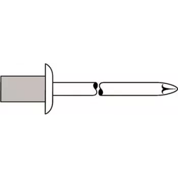 Aklina kniedė GESIPA 4×8,0 mm Al/A2 CAP Standard, 500 vnt.