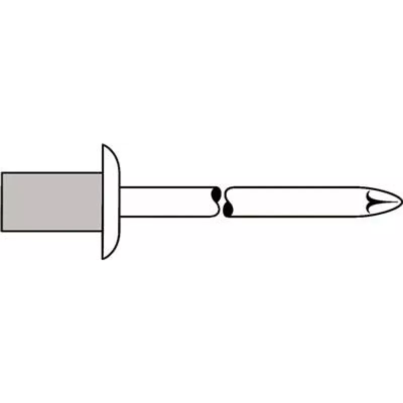 Aklina kniedė GESIPA 4×8,0 mm Al/A2 CAP Standard, 500 vnt.