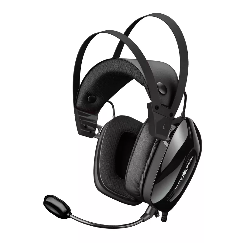 Ausinės White Shark GH-2446 Gottan juodos