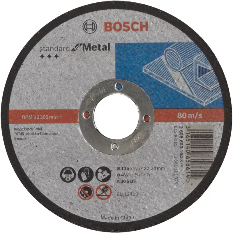 PRO Metalo pjovimo diskas, Ø 115 mm (anga 22,23 mm, A 30 S BF, tiesus)
