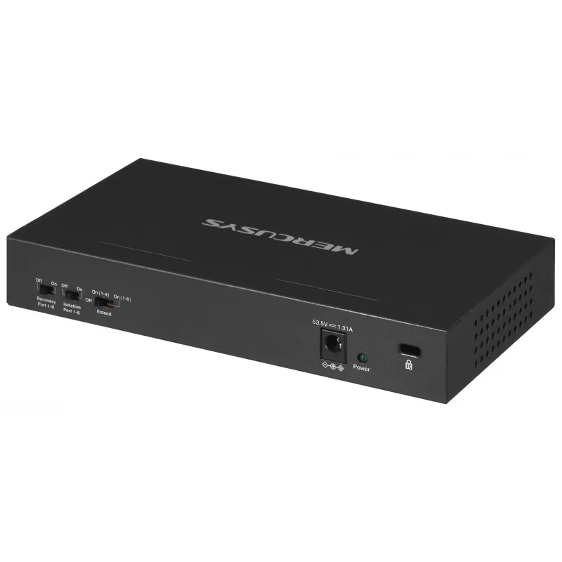 Switch Mercusys MS110P 10 Portų 10/100Mbps POE+ 8 Prievadai (1.0 versija)