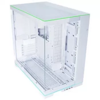 Lian Li O11 Dynamic EVO RGB PC korpuso rinkinys + HydroShift II LCD-S 360TL AiO - Balta