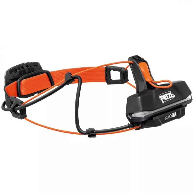 Galvos žibintuvėlis Petzl NAO RL juoda oranžinė LED 1500 lm USB