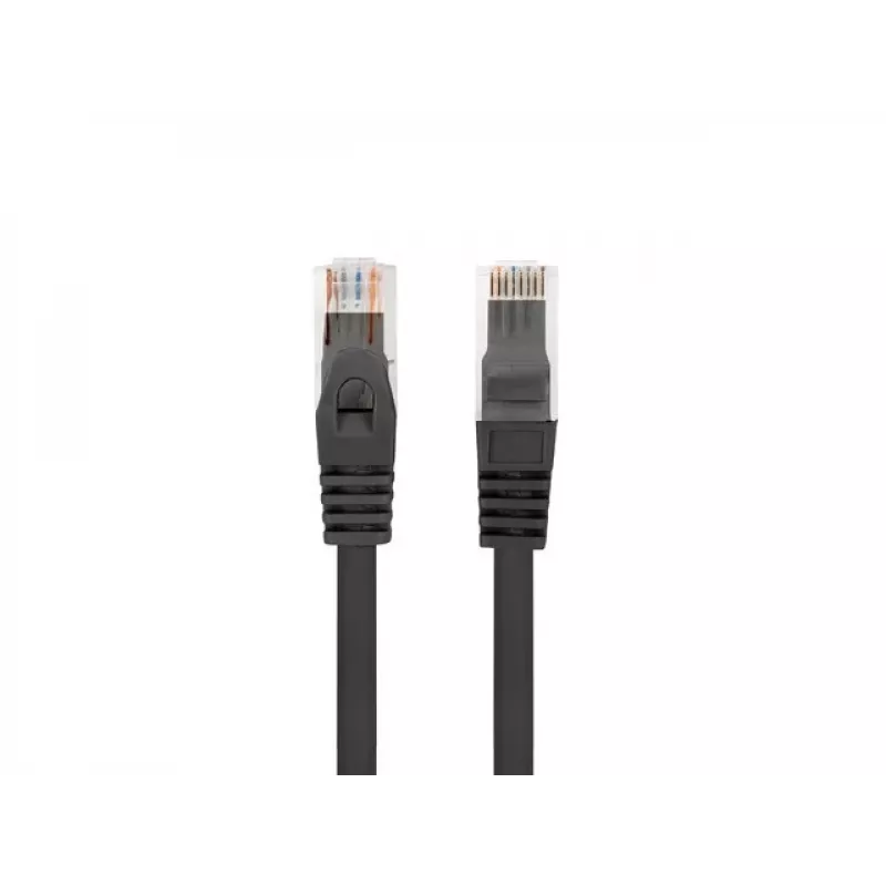 Tinklo kabelis LANBERG PCU6-10CU-0025-BK Cat6 F/UTP RJ-45 0,25 m juodas
