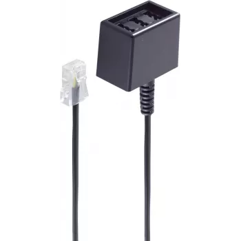 telefoninis kabelis ShiverPeaks BS71280-8 0,15 m juodas