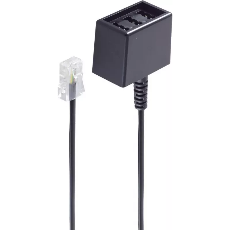 telefoninis kabelis ShiverPeaks BS71280-8 0,15 m juodas
