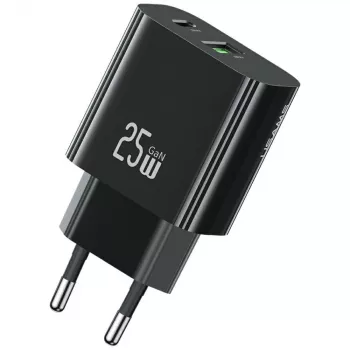 USB įkroviklis usams USA001629 25W 1×USB-C + 1×USB-A greitas įkrovimas