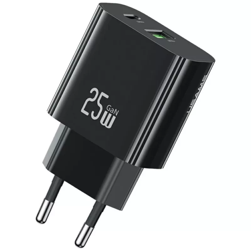 USB įkroviklis usams USA001629 25W 1×USB-C + 1×USB-A greitas įkrovimas