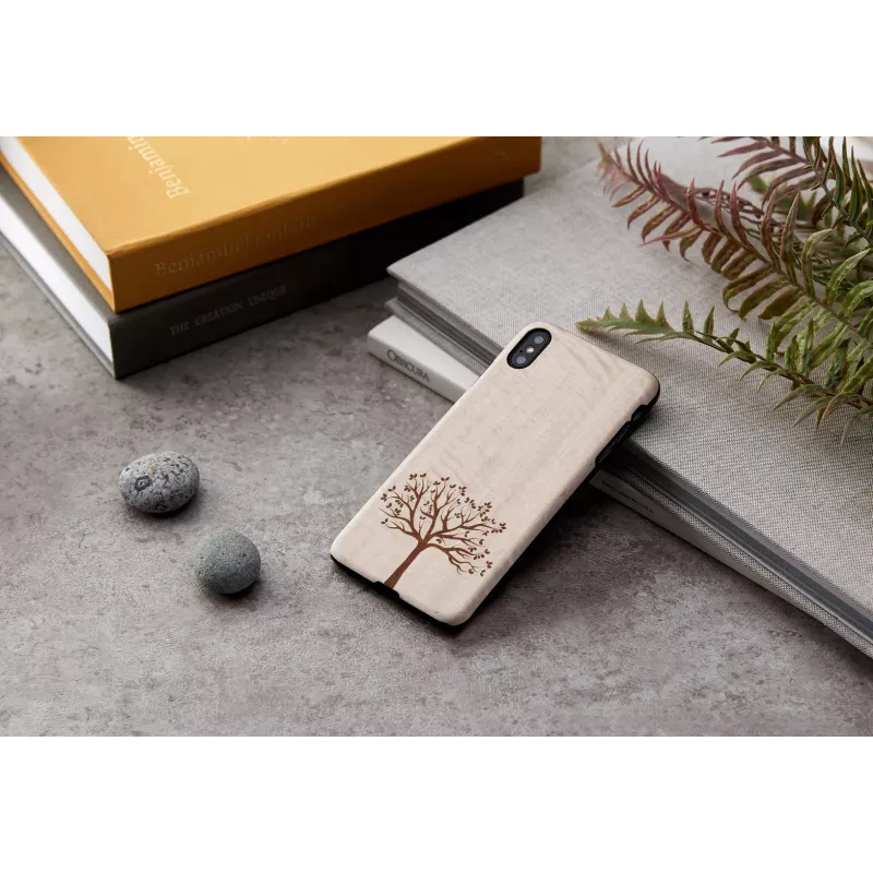 man and wood telefono dėklas, skirtas iPhone XS Max — obels mediena, juoda