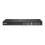 HPE - Aruba 6000 24G 4SFP Switch - Switch - L3 - valdomas 24 x 10/100/1000 + 4 x Gigabit SFP šoninis oro srautas stelažinis kintamoji srovė 100 127 V / 200 240 V