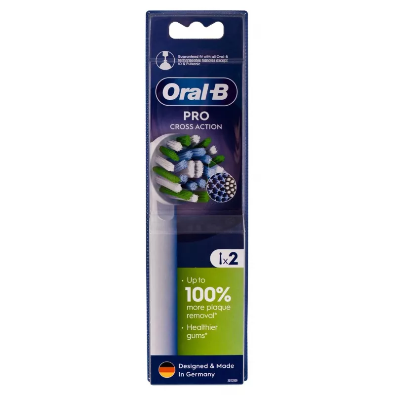 Oral-B EB50RX-2 CrossAction keičiamosios šepetėlių galvutės, 2 vnt.