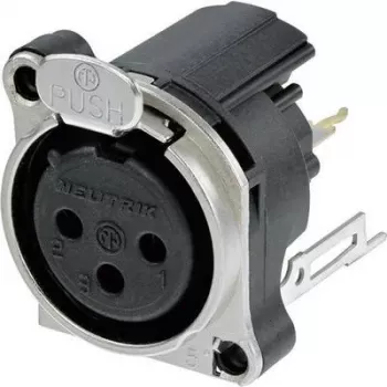 Neutrik NC3FBV2 jungiamumo priedas, juodas