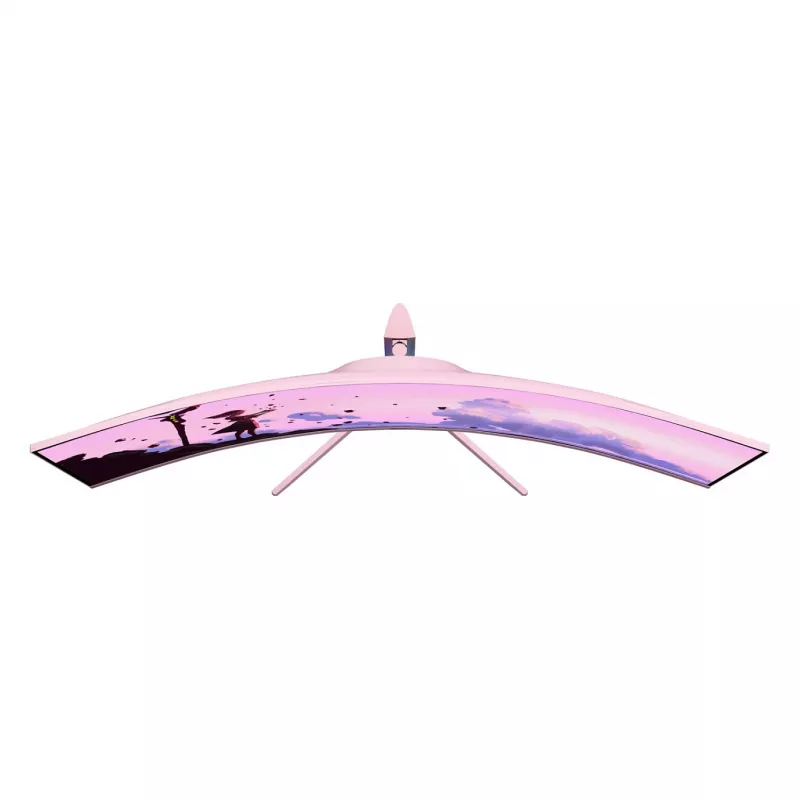 Lenktas monitorius Arozzi Nova 49” (124.5 cm) Dual QHD 5120×1440 LED VA 32:9 4 ms Rožinis