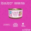 Šlapias kačių maistas Agras Pet Foods Schesir Baby in Brühe 70 g – vištiena, be grūdų, jaunikliams
