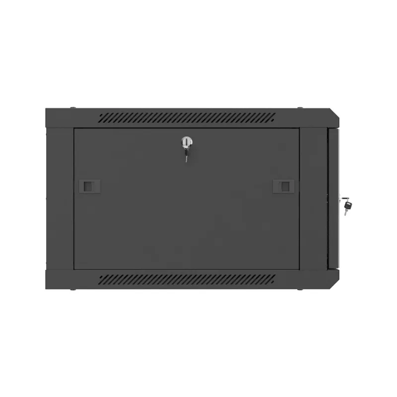 Sieninis 19 colių 6U 600x600 spintos stovas juodas